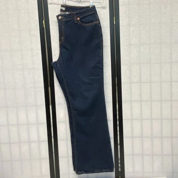 High Rise Bootcut Stretch Denim Jeans Dark Blue Wash Like New Levi’s 515 - Picture 5 of 15